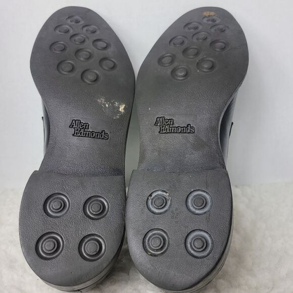 Allen Edmonds Belmont Mens Size 10 Black Leather Split Toe Oxfords Dress Shoes - Picture 8 of 10